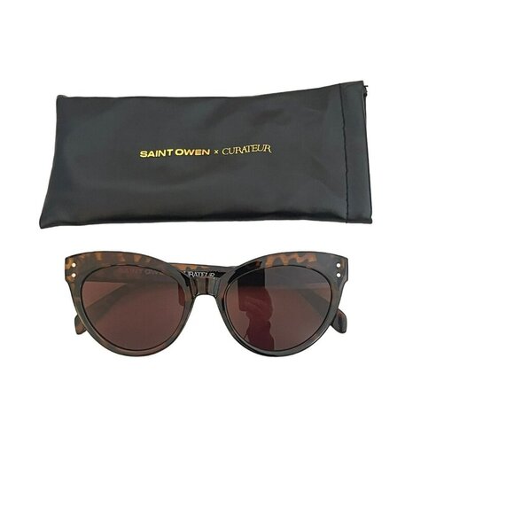 Saint Owen NWT X CURATEUR WYLDE Tortoise Shell Sunglasses